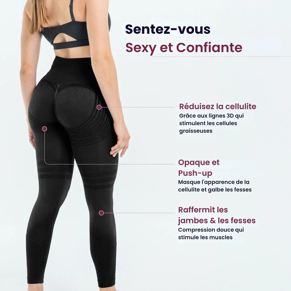 Legging gainants 3D – Effet push-up & anti-cellulite